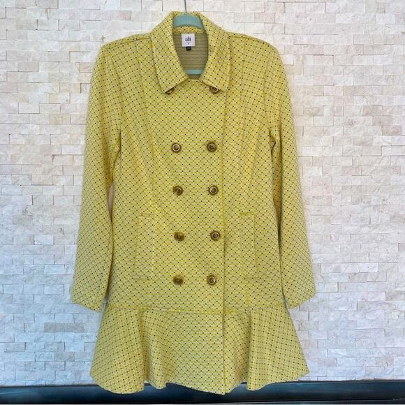 Cabi Hobnob Yellow (Daffodil) Topper/Coat/Jacket/Dress #6249 NWOT size Small. - Picture 8 of 11